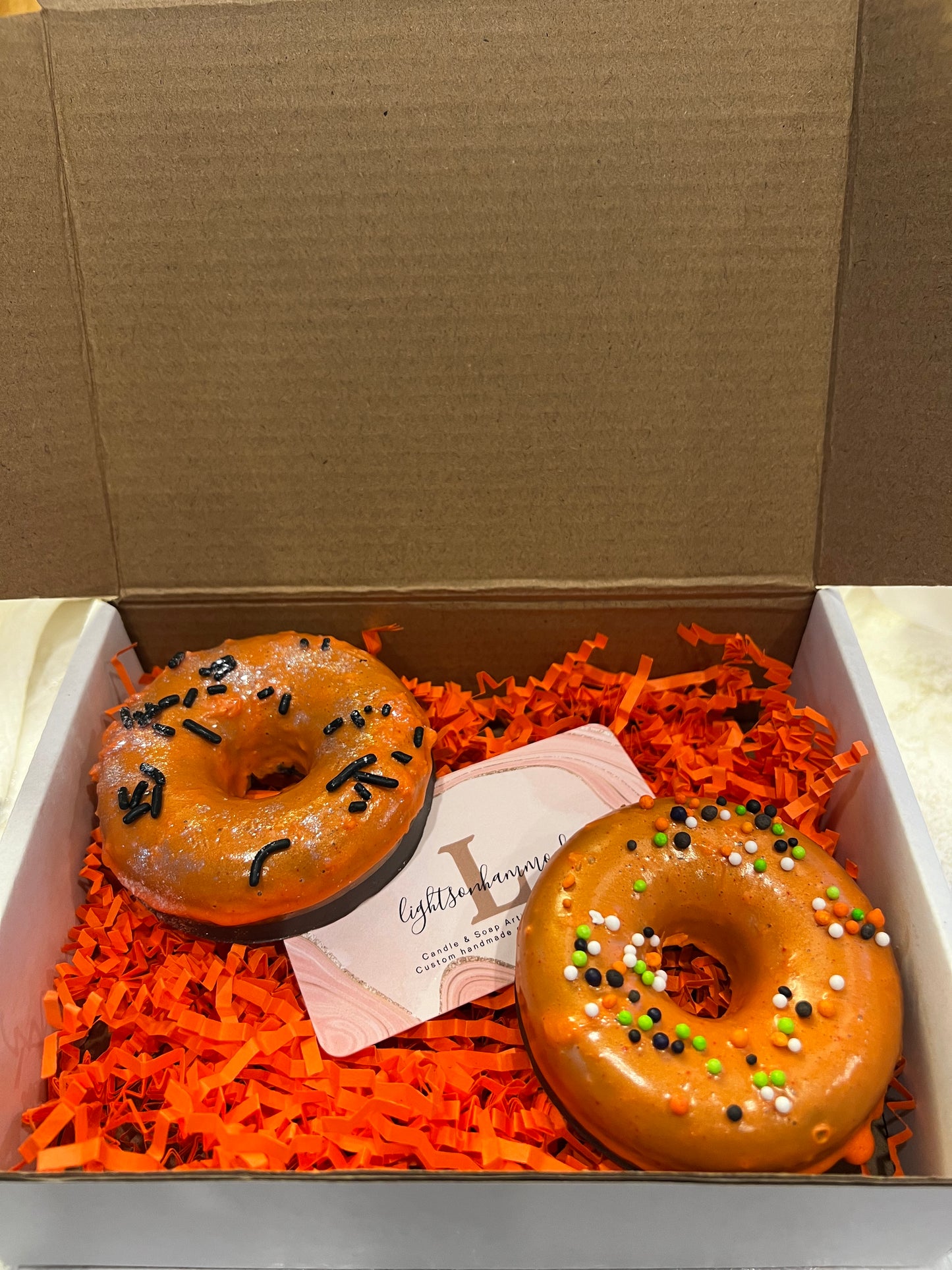 Halloween/Fall Shea Butter Donut Soaps Set