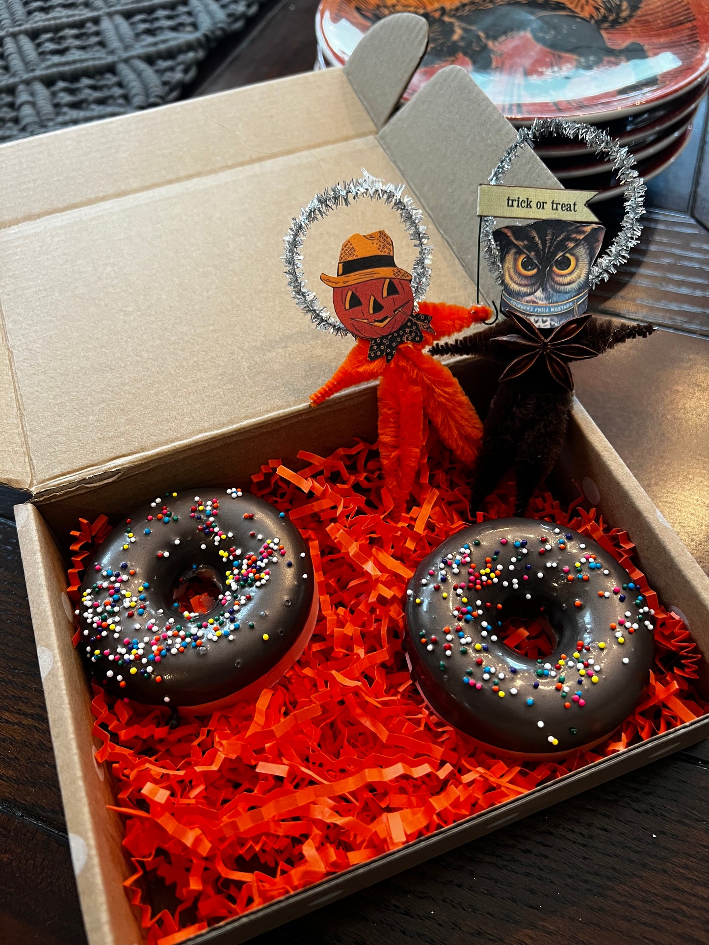 Halloween/Fall Shea Butter Donut Soaps Set
