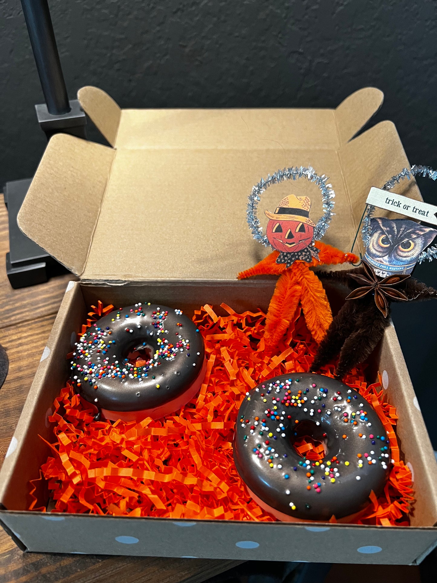 Halloween/Fall Shea Butter Donut Soaps Set