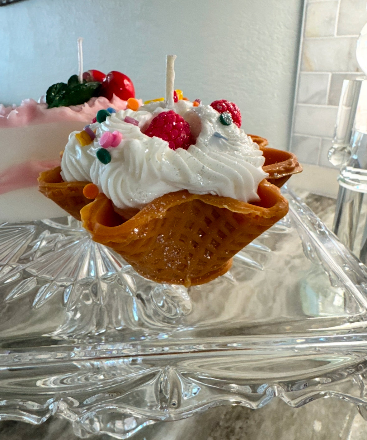 Ice Cream Sundae Waffle Cup
