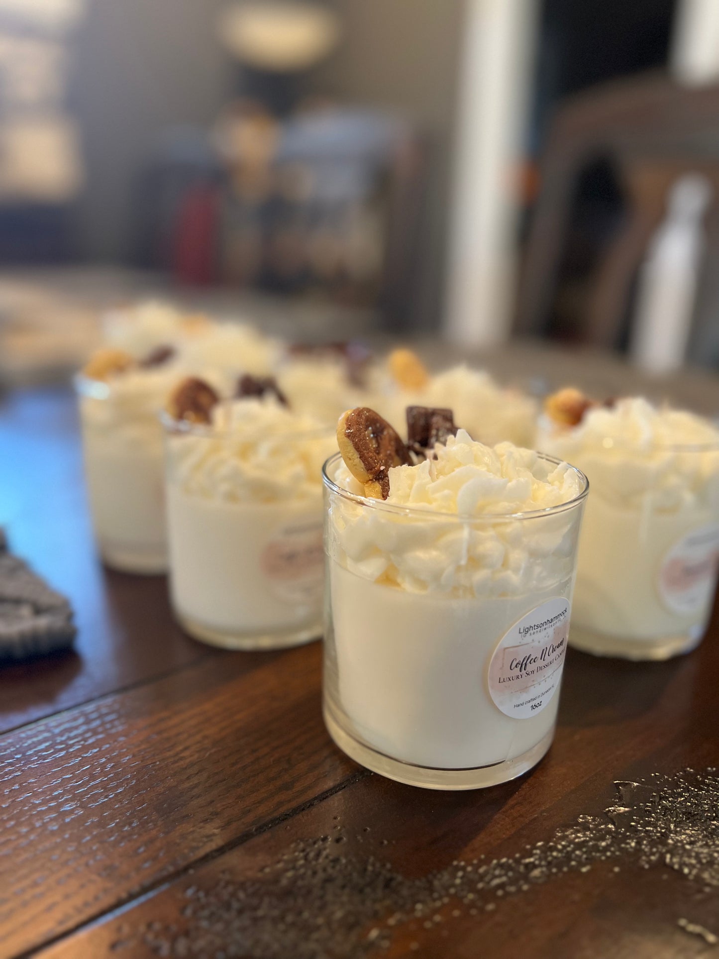 Spring Dessert Candles Coffee N Cream, and Gingerbread Cookie Scent