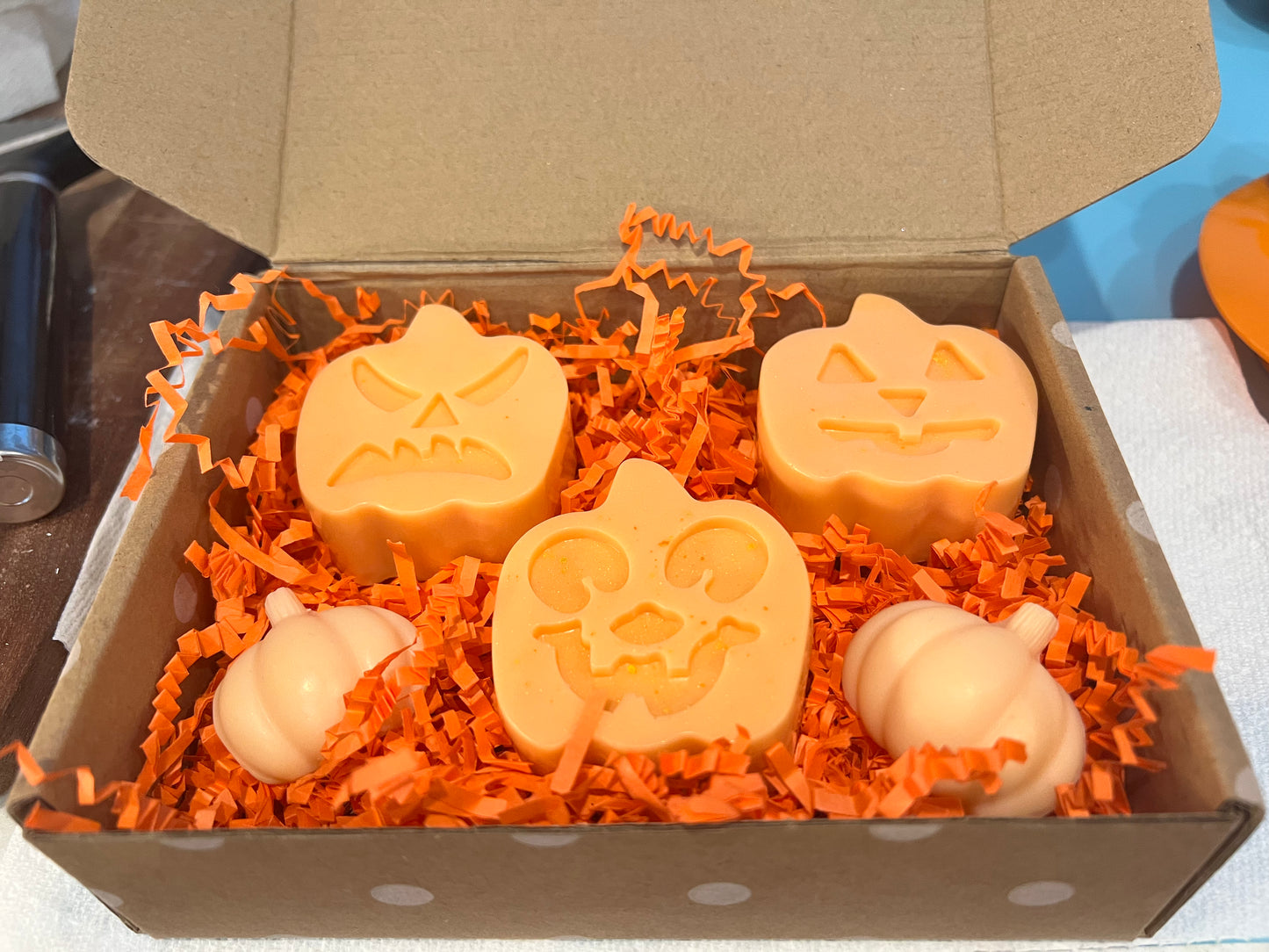 4 ounce Pumpkin Waffle Scented Shea Butter Soap Set