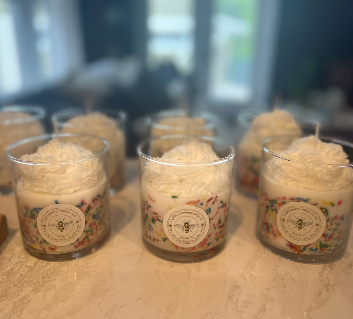 16 Ounce Funfetti Confetti Birthday Dessert Candles