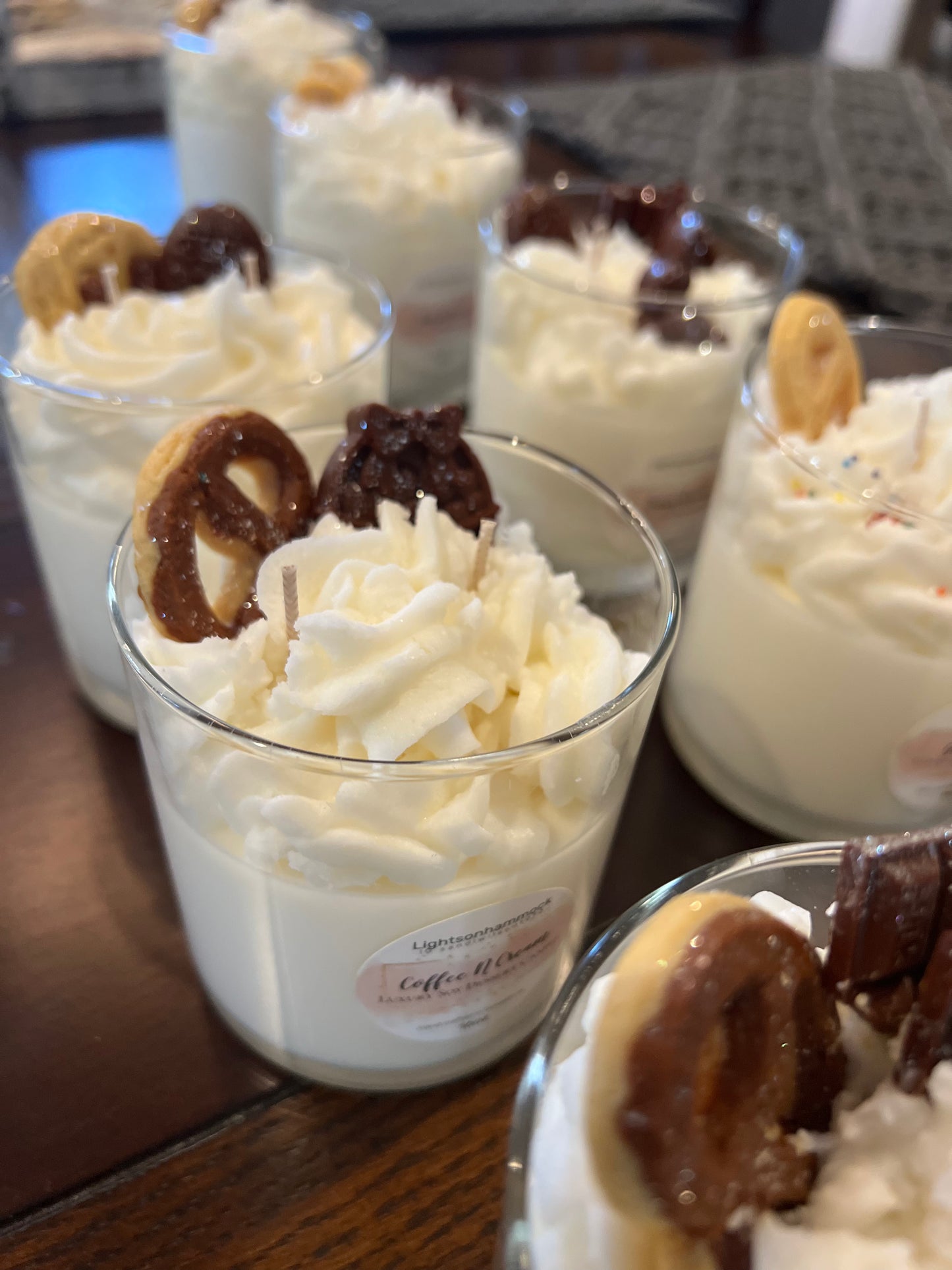 Spring Dessert Candles Coffee N Cream, and Gingerbread Cookie Scent