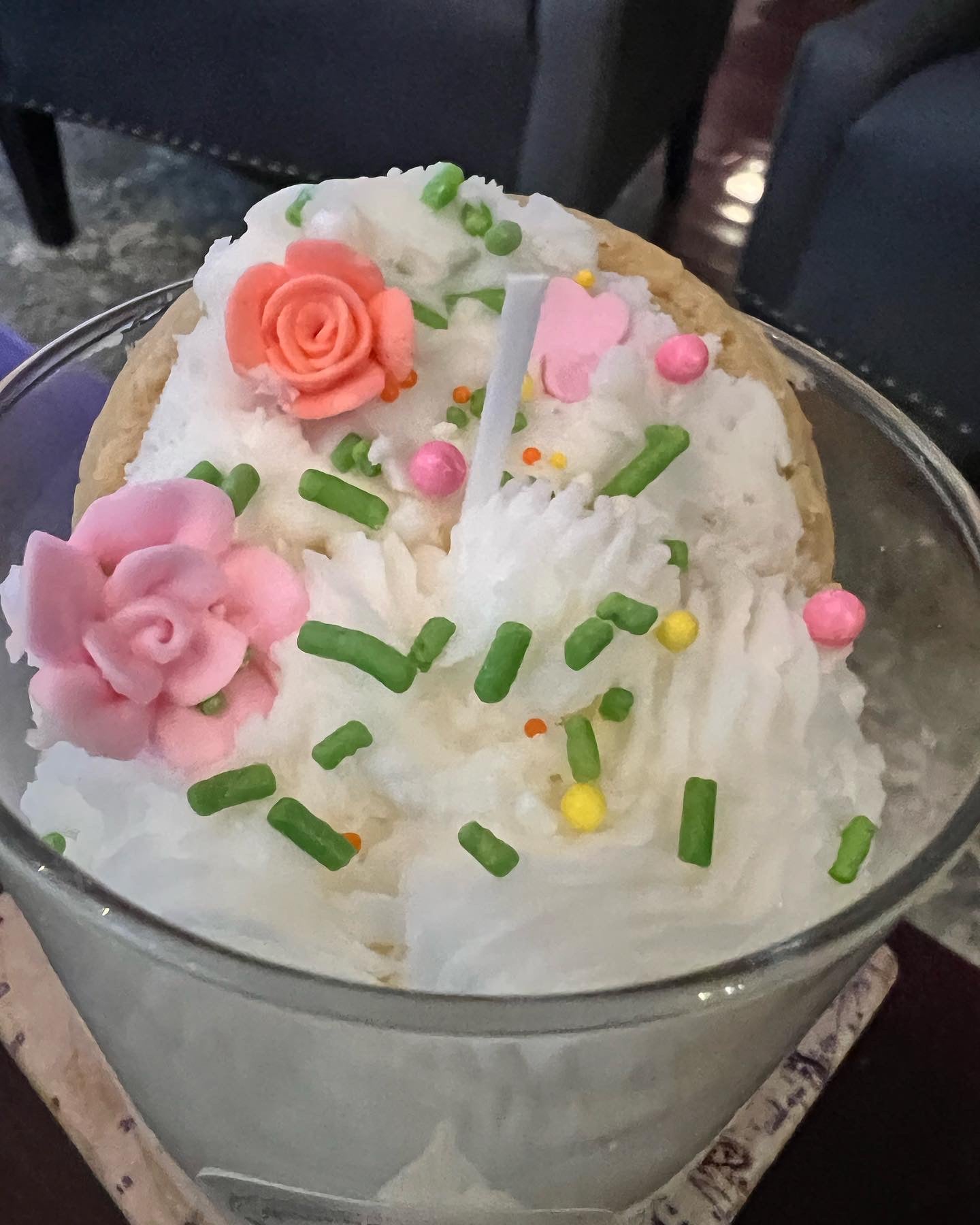 Frosted Sugar Cookie Bridal Dessert Candle
