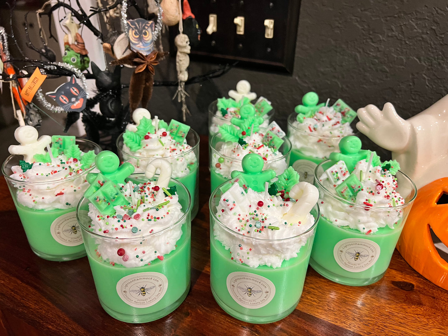 16oz Christmas Mint Dessert Candle