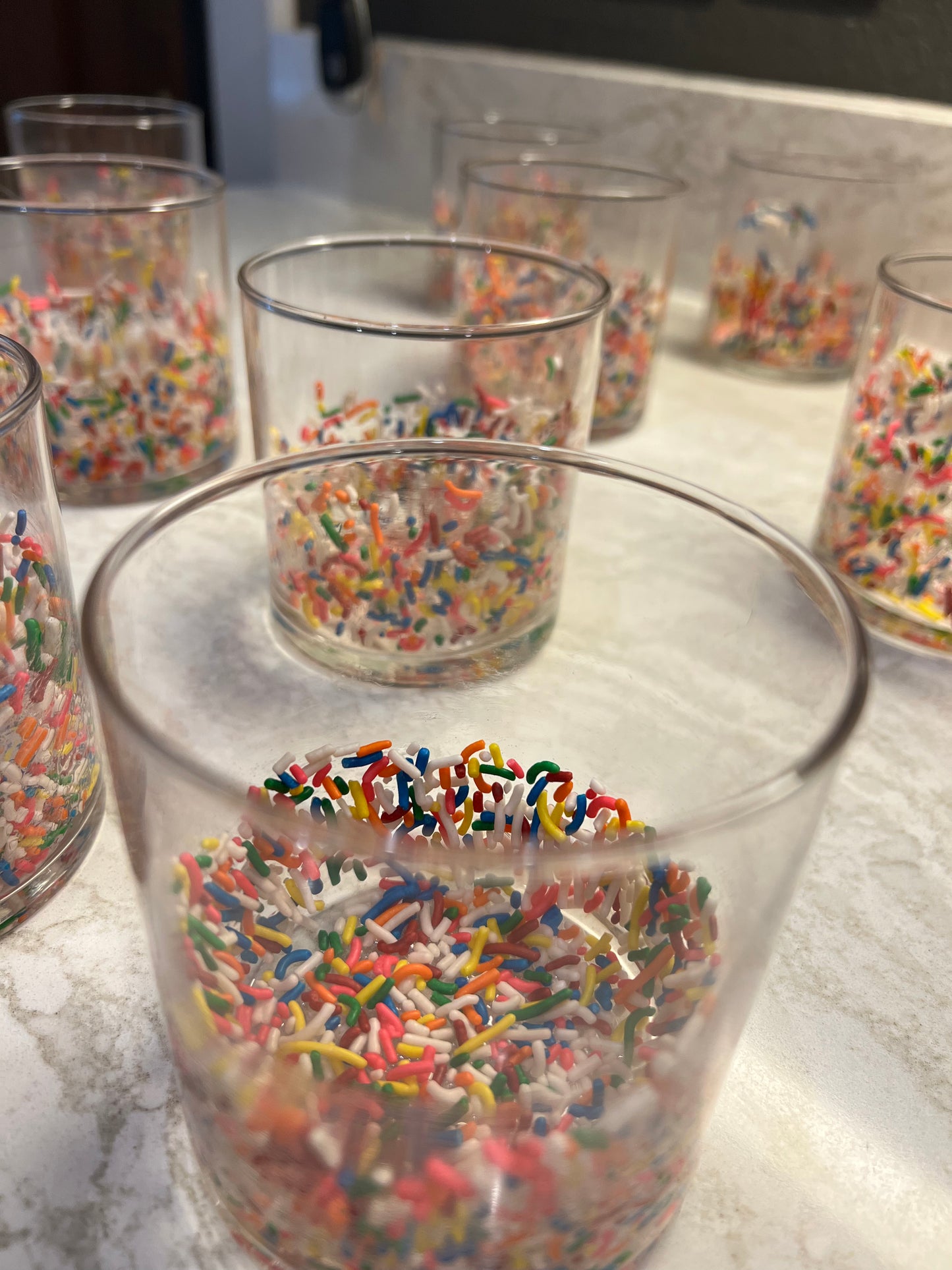 16 Ounce Funfetti Confetti Birthday Dessert Candles